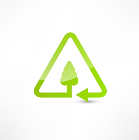 Leaf nature iconsのイラスト素材