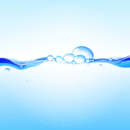 Water background. Illustration of a fresh and clean waterのイラスト素材