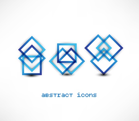 Business abstract icons setの写真素材