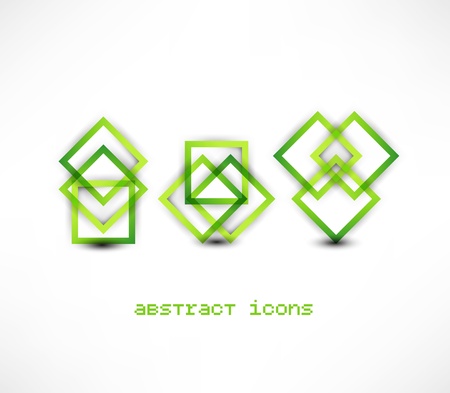 Business abstract icons setの写真素材