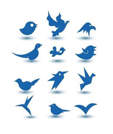 bird iconsの写真素材