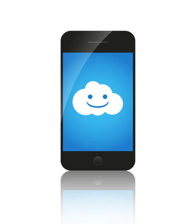 Cloud computing on mobile,の写真素材