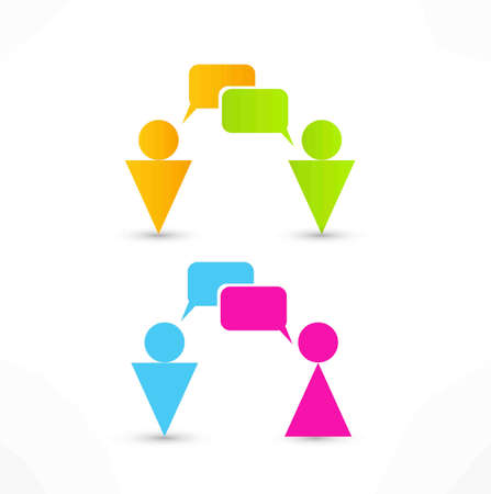talking people iconの写真素材