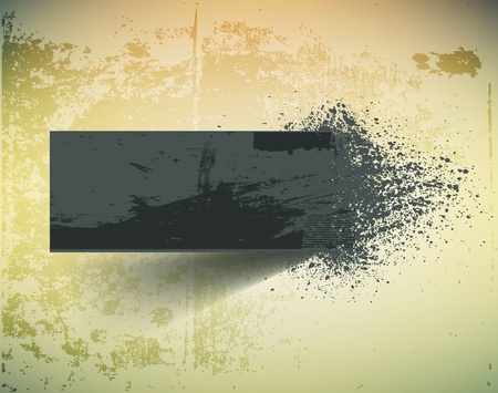 Dark grunge ink splash banner.の写真素材