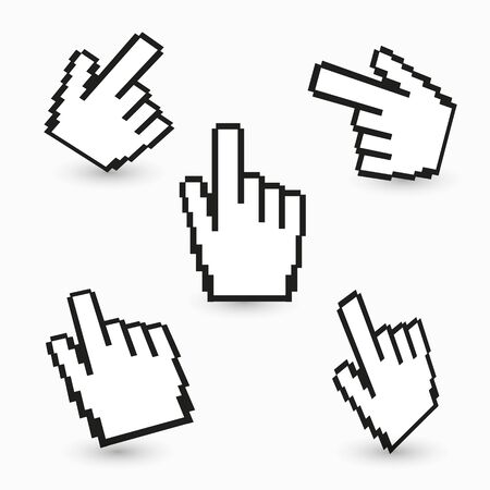 Hand cursors collectionの写真素材