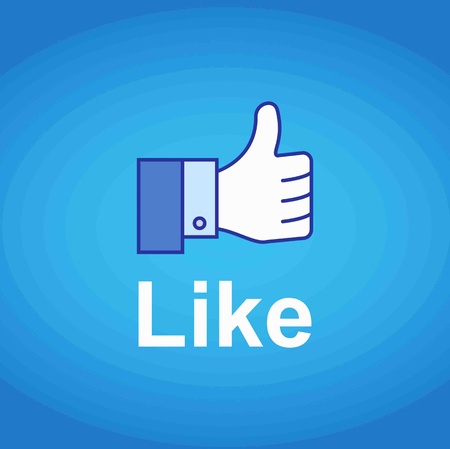 Thumb Up. Like conceptの写真素材