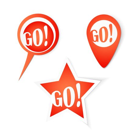 Go! Bubbles. Stickers setの写真素材