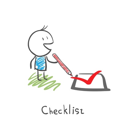 Checklistのイラスト素材