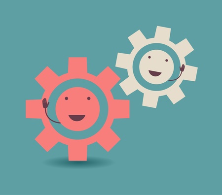 gear posterのイラスト素材