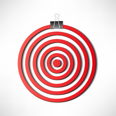 Red darts targetのイラスト素材