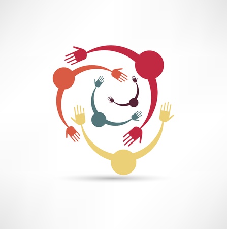 People Connected Symbolのイラスト素材