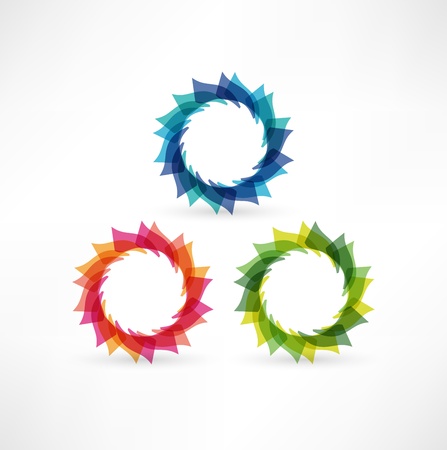 Business abstract iconsのイラスト素材