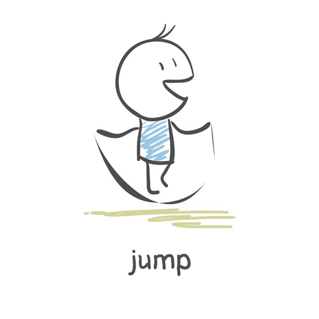 jumping ropeのイラスト素材