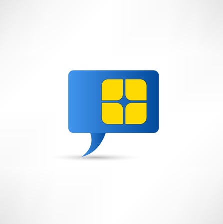 simcard  concept design element speech bubbleのイラスト素材