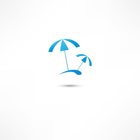 Beach parasolのイラスト素材