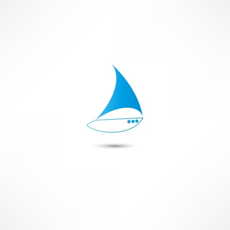 Yacht Iconのイラスト素材