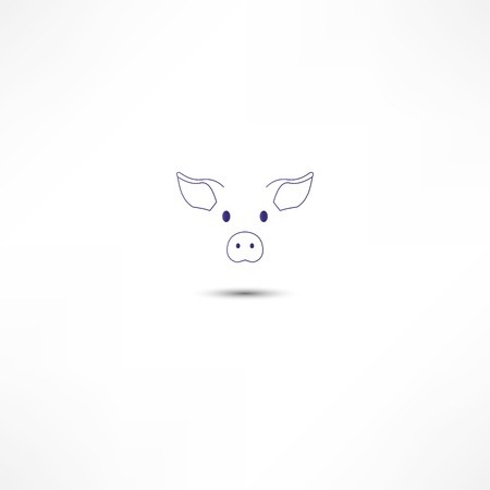 Pig Iconのイラスト素材