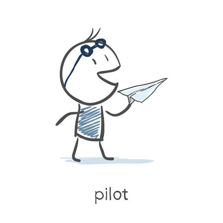 Pilotのイラスト素材