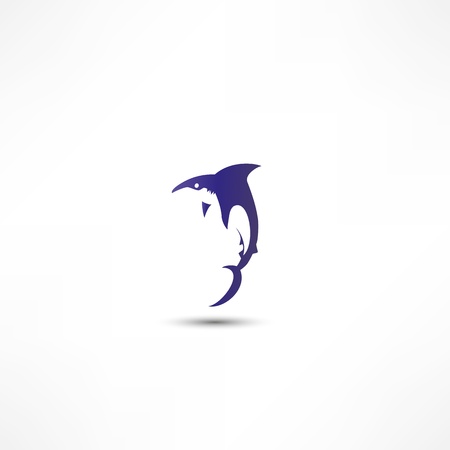 Shark iconのイラスト素材