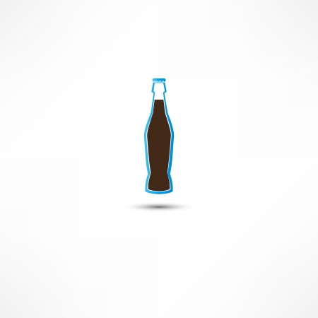 Bottle With Cola Iconのイラスト素材