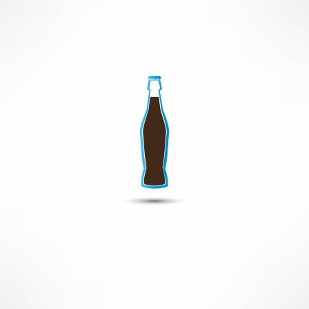 Bottle With Cola Icon