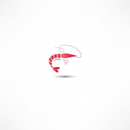 Shrimp Iconのイラスト素材