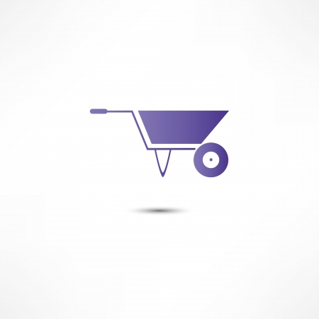 Wheelbarrow Iconのイラスト素材