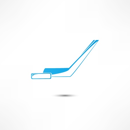 Hockey Stick And Puck Iconのイラスト素材