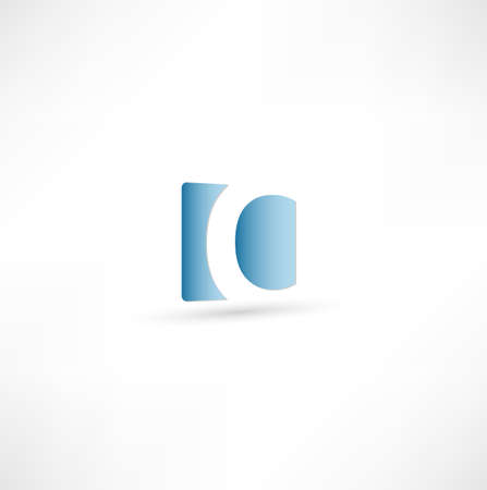 Abstract icon based on the letter Cの写真素材