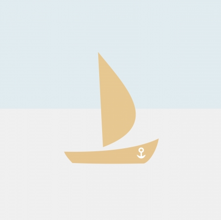 yacht iconのイラスト素材