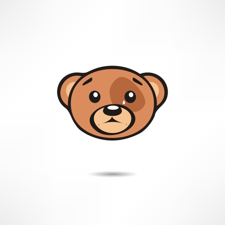 Crying bear.のイラスト素材
