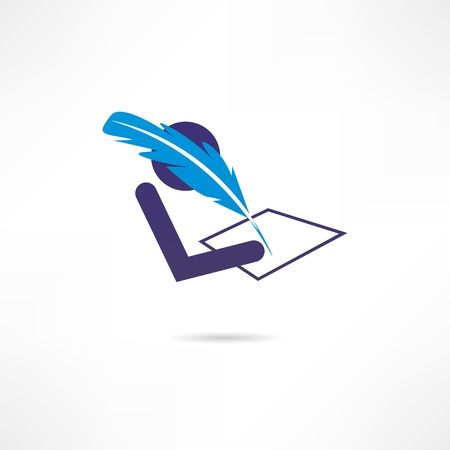 writer iconのイラスト素材