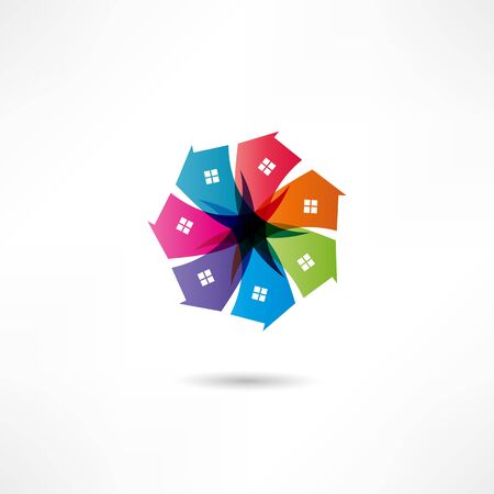 Real estate iconのイラスト素材