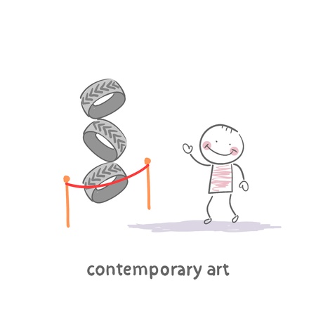 The art galleryのイラスト素材