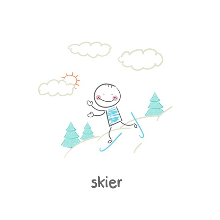 skierのイラスト素材