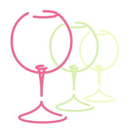 Wine glassesのイラスト素材