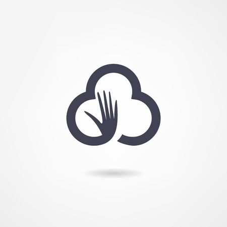 cloud iconのイラスト素材