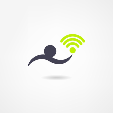wifi iconのイラスト素材