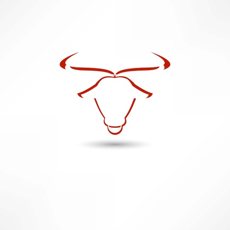 bull iconのイラスト素材