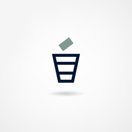 trash iconのイラスト素材