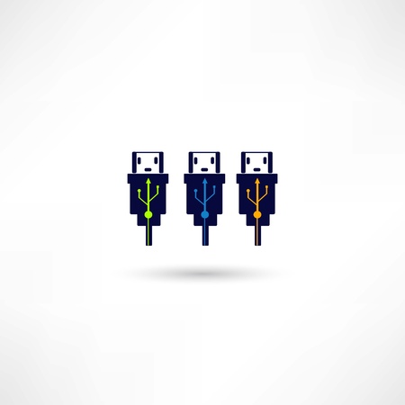 usb iconのイラスト素材