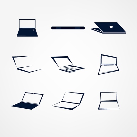 portable icon setのイラスト素材