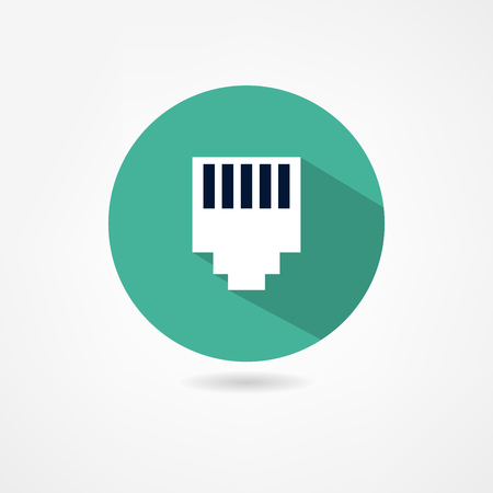 computer connectors iconのイラスト素材