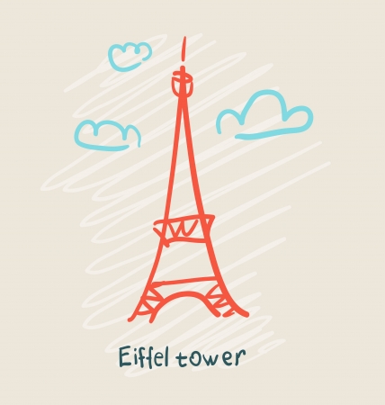 Eiffel Tower iconのイラスト素材