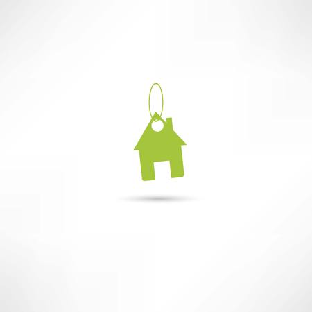house keychain iconのイラスト素材