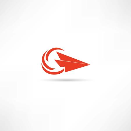 paper plane iconのイラスト素材