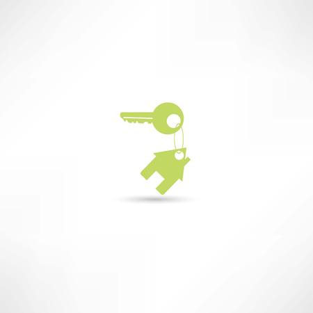 house keychain iconのイラスト素材