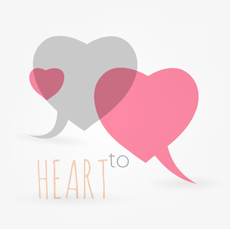 Heart to Heart. Poster.のイラスト素材