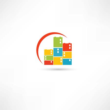 city iconsのイラスト素材