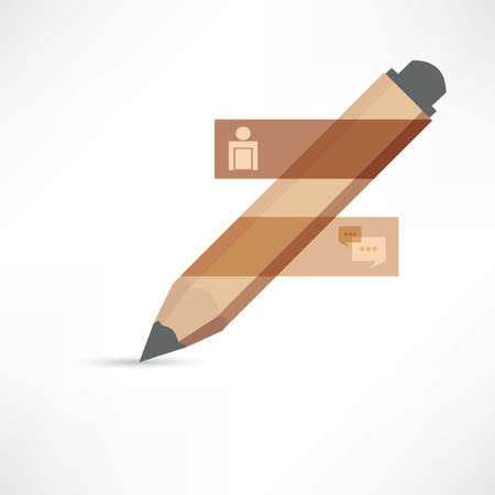 abstraction pencil iconのイラスト素材